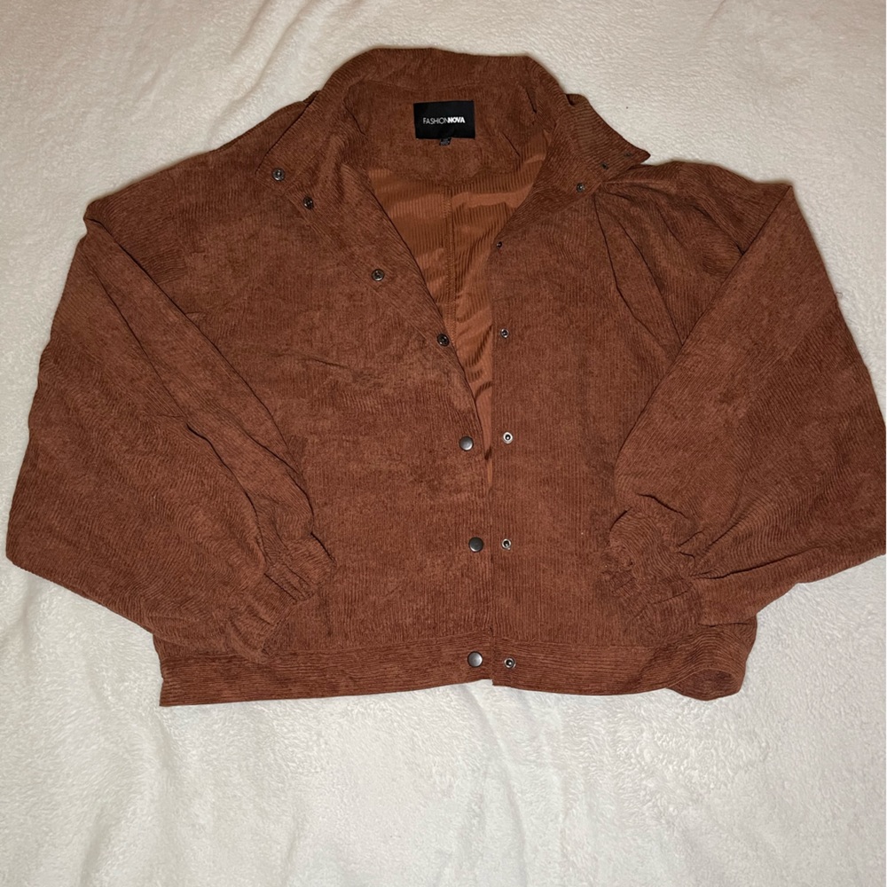 Fashion Nova Corduroy Oversized Jacket